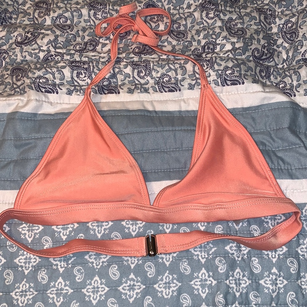 Coral bikini top